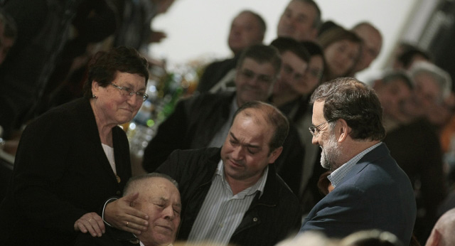 Mariano Rajoy interviene en una comida-mitin del PP en Rois (A Coruña)
