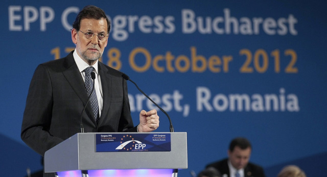 Mariano Rajoy en el Congreso del EPP en Bucarest