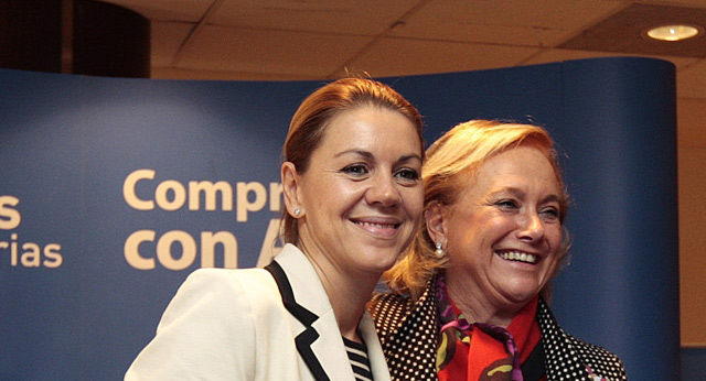 María Dolores de Cospedal con Mercedes Fernández