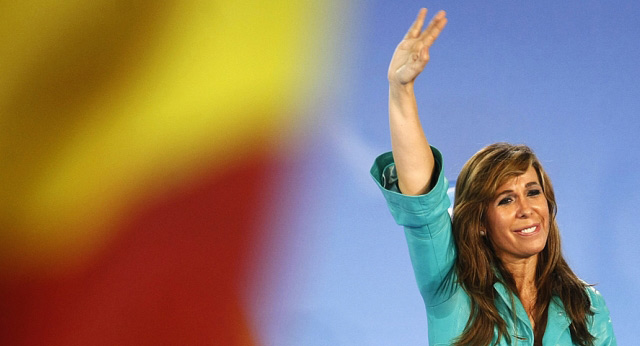 Alicia Sánchez-Camacho durante su intervención en el cierre de campaña