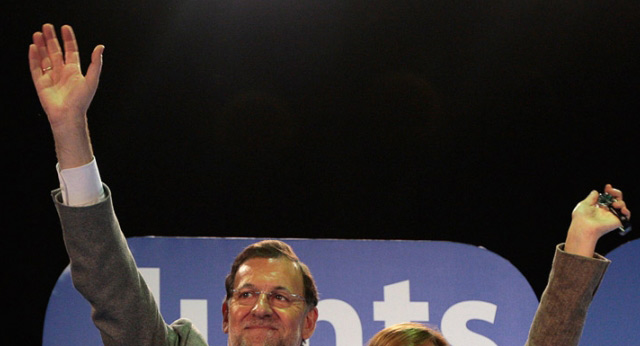 Mariano Rajoy junto a Alicia Sánchez-Camacho en Tarragona