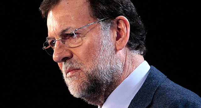 Mariano Rajoy durante su intervención en un acto del PP en Girona