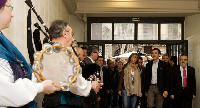 Alicia Sánchez-Camacho y Alberto Núñez Feijóo visitan la casa de Galicia en Barcelona