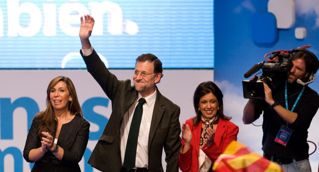 Mariano Rajoy clausura un mitin en Lleida