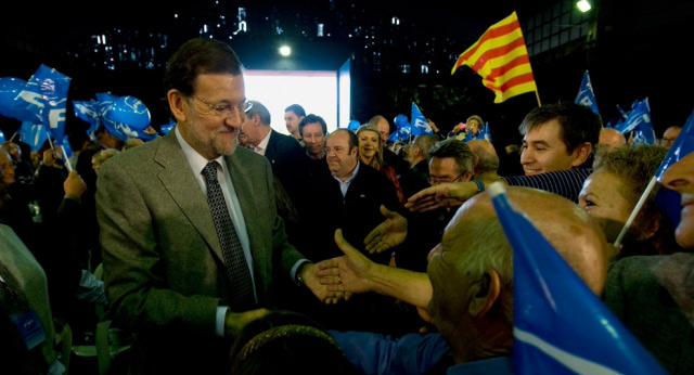 Mariano Rajoy participa en un mitin en Tarragona