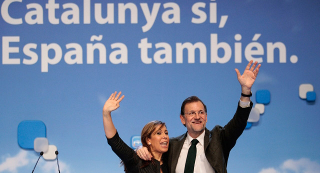 Mariano Rajoy clausura un mitin en Lleida