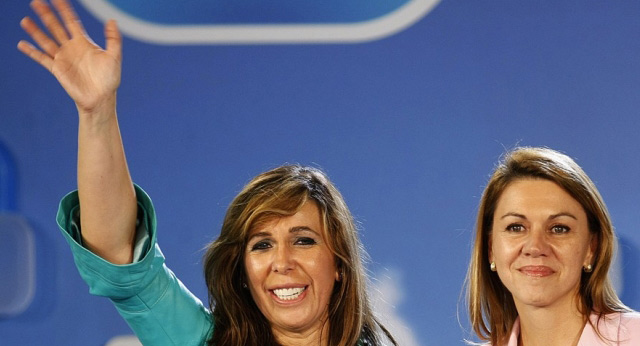 Cospedal y Alicia Sánchez Camacho en el cierre de campaña