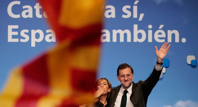 Mariano Rajoy clausura un mitin en Lleida