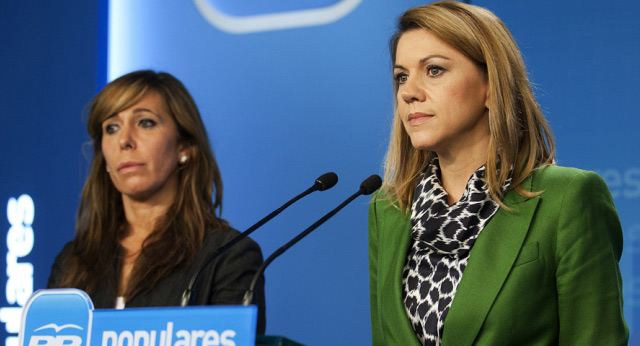 Rueda de prensa de María Dolores de Cospedal y Alicia Sánchez-Camacho