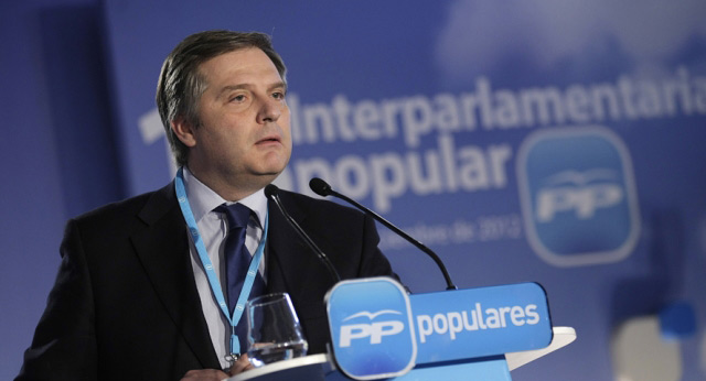 El portavoz del Grupo Popular en el Senado, José Manuel Barreiro