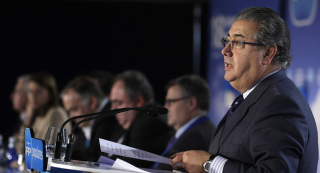 Juan Ignacio Zoido durante su intervención en la clausura