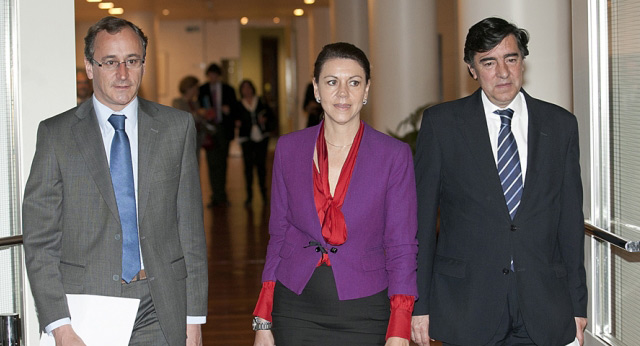 María Dolores de Cospedal preside la reunión del Grupo Popular en el Congreso