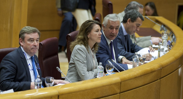 María Dolores de Cospedal preside la reunión del Grupo Popular en el Senado