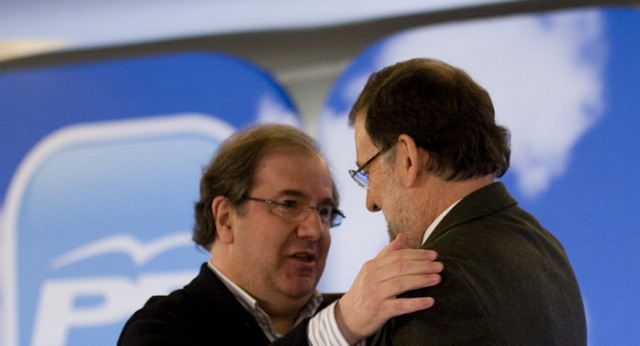 Mariano Rajoy con Juan Vicente Herrera