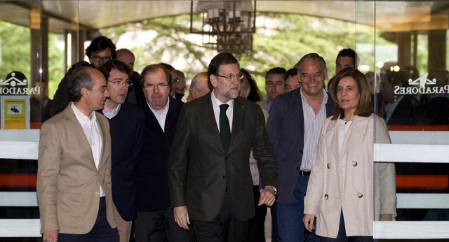 Mariano Rajoy a su llegada al acto