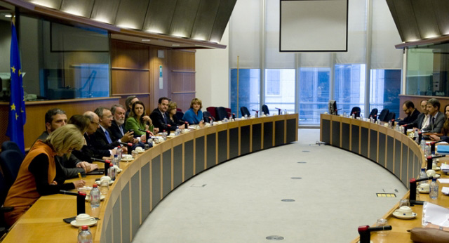 María Dolores de Cospedal preside la reunión del Grupo Popular en el Parlamento Europeo