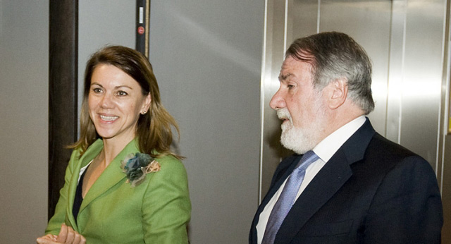 María Dolores de Cospedal preside la reunión del Grupo Popular en el Parlamento Europeo