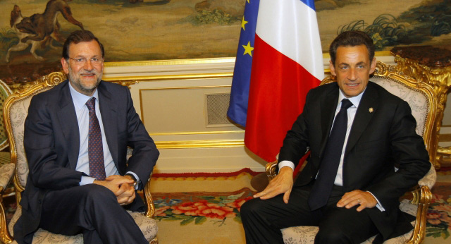 Mariano Rajoy y Nicholas Sarkozy