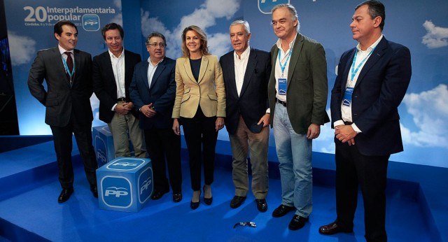 José Antonio Nieto, Carlos Floriano, Juan Ignacio Zoido, María Dolores de Cospedal, Javier Arenas, Esteban González Pons y José Luis Sanz