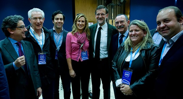 Mariano Rajoy arropado por los dirigentes del PP en la 20 interparlamentaria Popular