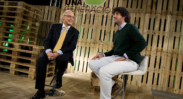 Cristóbal Montoro con Fernando López