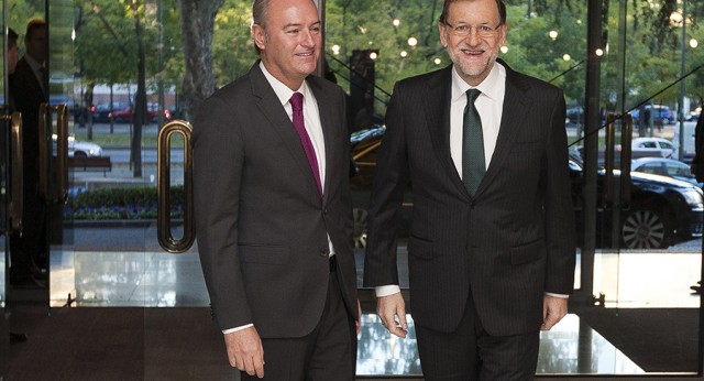 Mariano Rajoy con Alberto Fabra