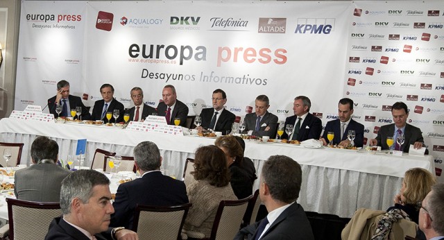 Mariano Rajoy en los desayunos informativos de Europa Press