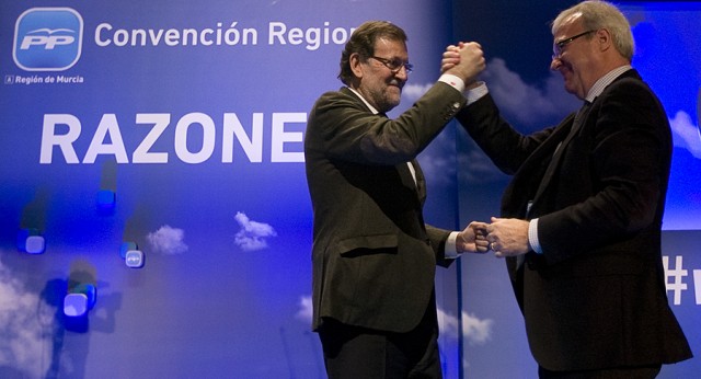 Mariano Rajoy con Ramón Luis Valcárcel