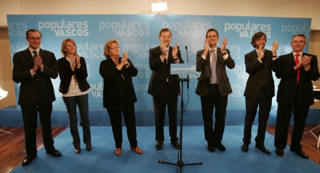 Mariano Rajoy junto a Antonio Basagoiti