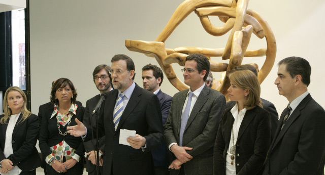 Mariano Rajoy, con Antonio Basagoiti, presidente del PP vasco