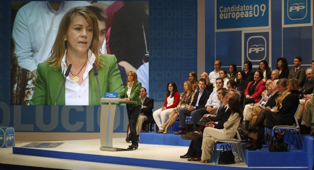 María Dolores de Cospedal durante su intervención