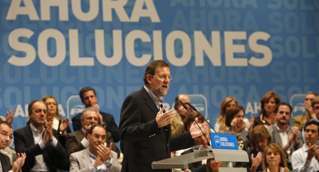 Mariano Rajoy durante la presentación de candidatos del PP 