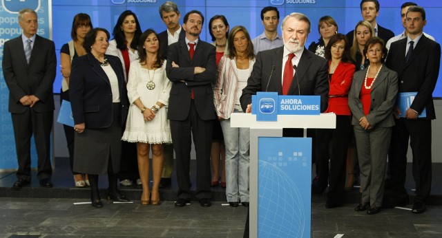 Jaime Mayor Oreja durante su intervención