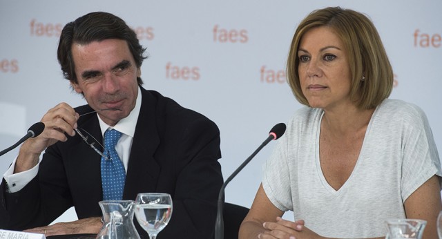 José María Aznar con María Dolores de Cospedal