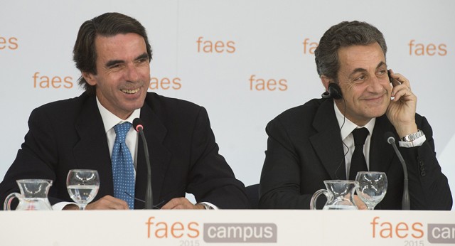 José María Aznar y Nicolas Sarkozy