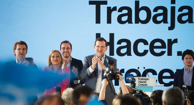 Mariano Rajoy durante el acto celebrado en Vigo