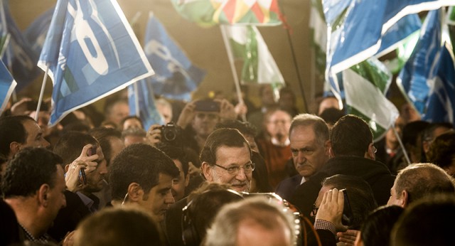 Mariano Rajoy a su llegada al acto de Córdoba