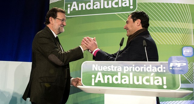 Mariano Rajoy y Juanma Moreno