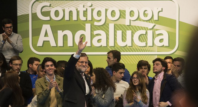 Mariano Rajoy en el acto de cierre de campaña