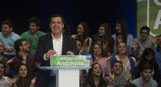 El presidente del PP andaluz y candidato a la Junta de Andalucía, Juan Manuel Moreno