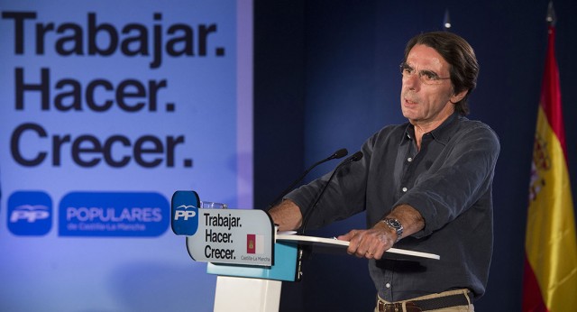 Nuestro Presidente de Honor, José María Aznar en un momento de su discurso