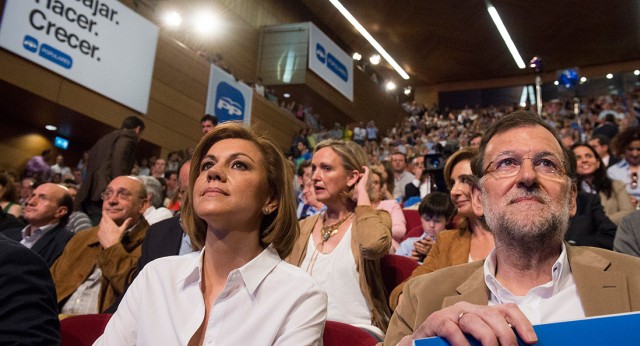 Mariano Rajoy y María Dolores de Cospedal en Toledo