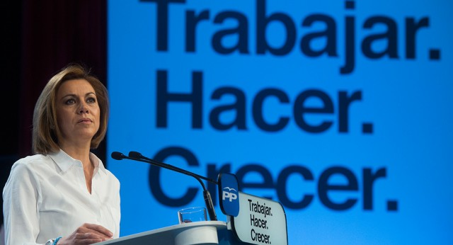 María Dolores de Cospedal durante su intervención en el acto celebrado en Toledo