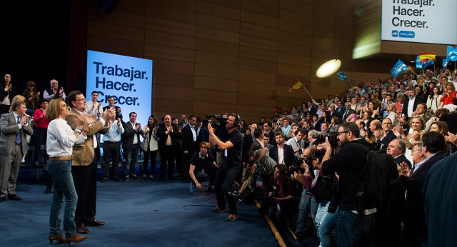 Mariano Rajoy y María Dolores de Cospedal en Toledo