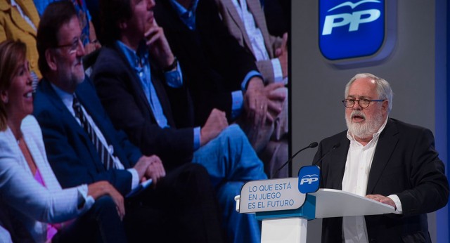 Miguel Arias Cañete durante su intervención