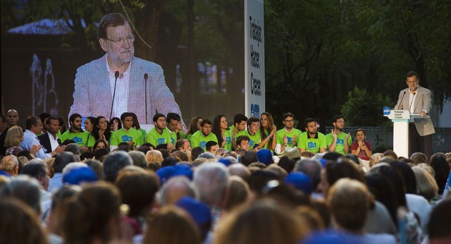 Mariano Rajoy en un momento de su intervención