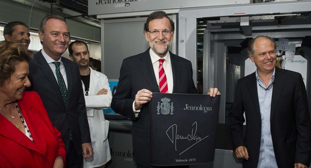 Mariano Rajoy visita la empresa Jeanología en Paterna, Valencia