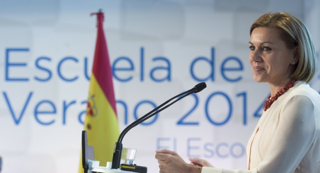 María Dolores de Cospedal durante la inauguración de la Escuela de Verano del PP