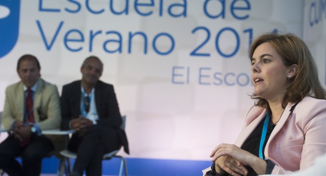 Soraya Sáenz de Santamaría en la Escuela de Verano del PP