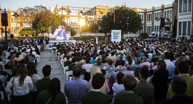 Lleno total en el acto de Málaga